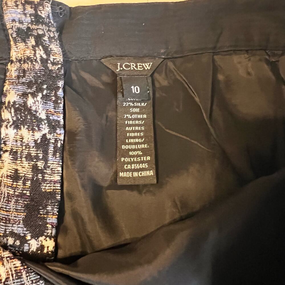 J. Crew Tweed Skirt Size 10 - Picture 4 of 5